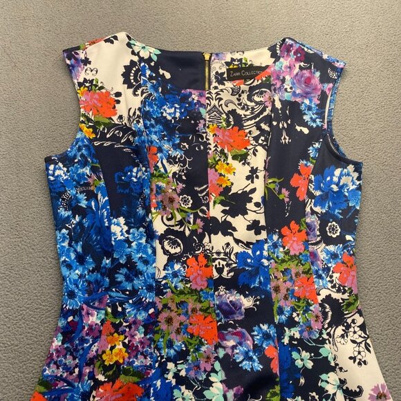 Zarr Collection Ladies Beautiful Multicolor Floral Sleeveless Dress,Size 12,Zipp - Picture 9 of 10